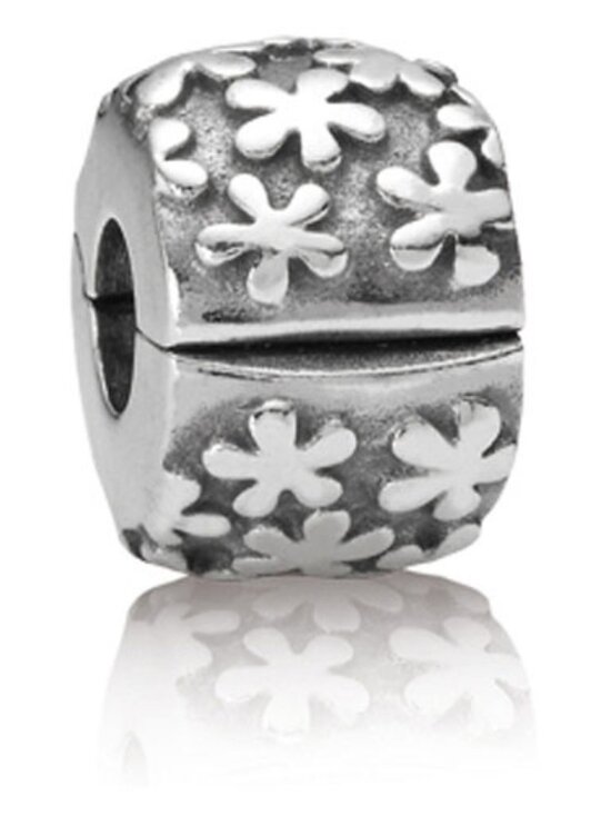 Pandora Jewelry - PANDORA Flowers Clip Authentic Sterling Silver Charm Divider Garden Floral